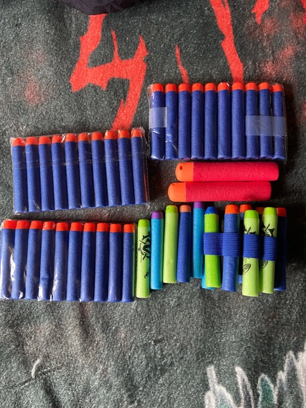 Nerf Bundle - 45 Darts + Battle Vest & Multi Dart Wrist Holder